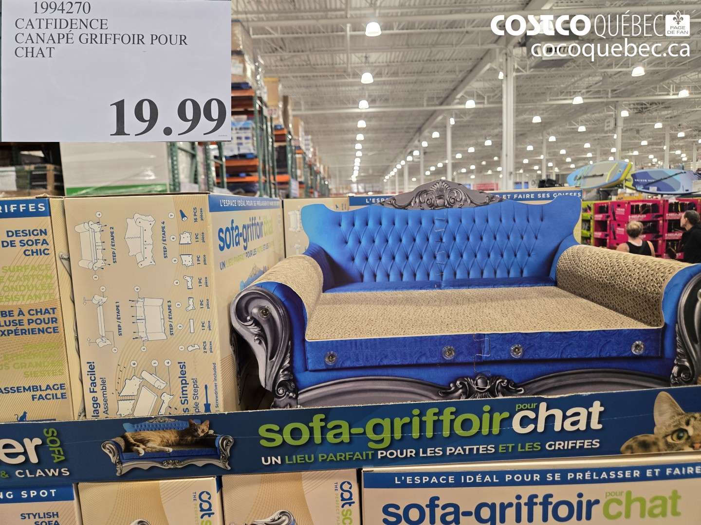 1994270 CATFIDENCE CANAPÉ GRIFFOIR POUR CHAT $19.99