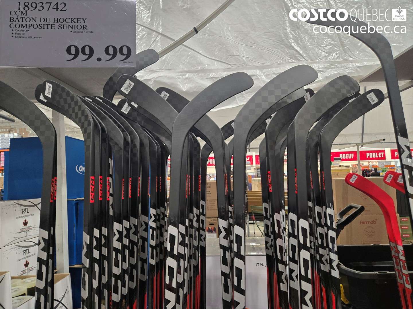 1893742 CCM BATON DE HOCKEY COMPOSITE SENIOR $99.99