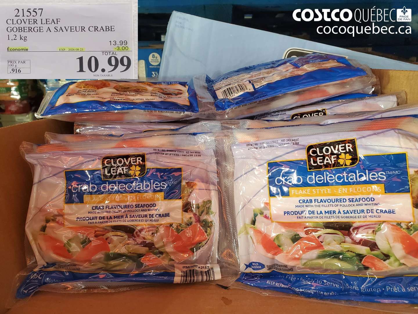 21557 CLOVER LEAF GOBERGE A SAVEUR CRABE ($3.00 INSTANT SAVINGS EXPIRES ON 2026-08-23) $10.99
