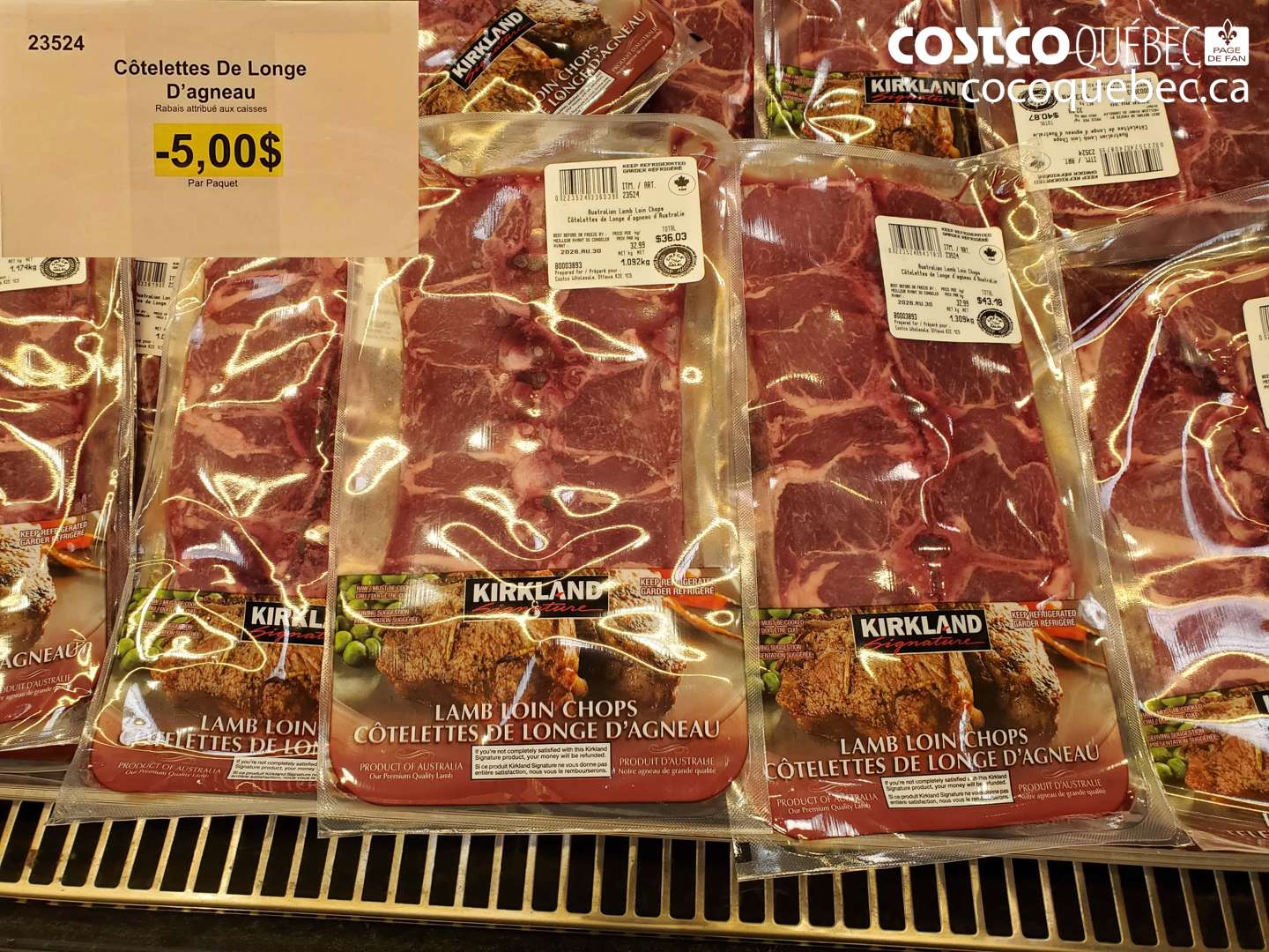 23524 CÔTELETTES DE LONGE D’AGNEAU ($5.00 INSTANT SAVINGS)