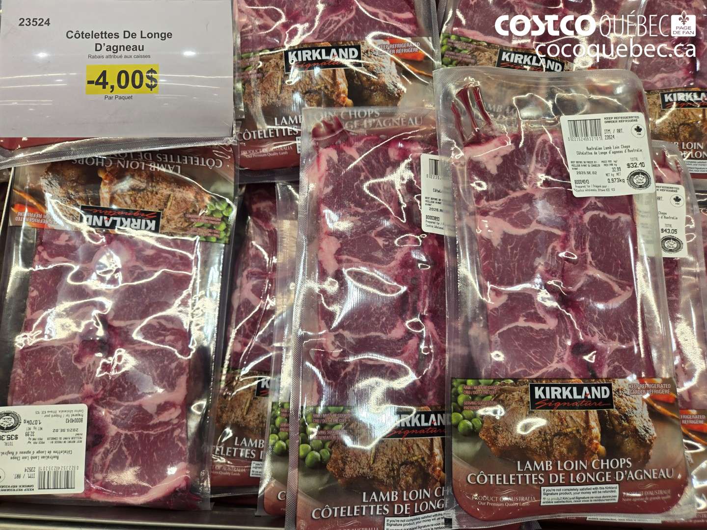 23524 CÔTELETTES DE LONGE D’AGNEAU ($4.00 INSTANT SAVINGS)