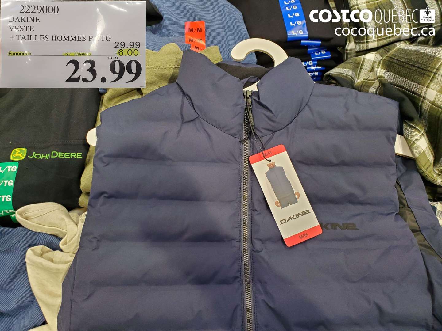 2229000 DAKINE VESTE ($6.00 INSTANT SAVINGS EXPIRES ON 2026-08-30) $23.99