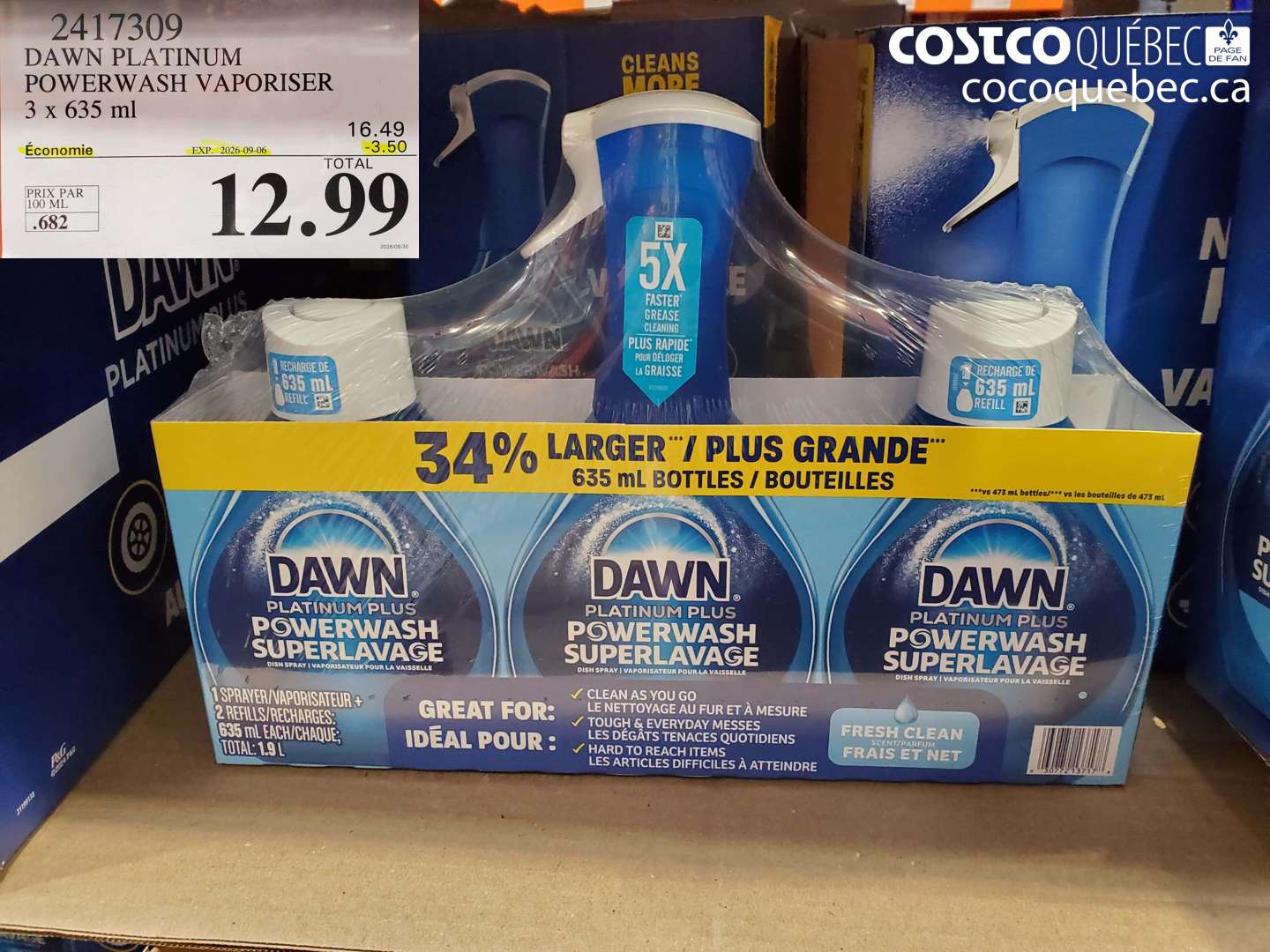 2417309 DAWN PLATINUM POWERWASH VAPORISER ($3.50 INSTANT SAVINGS EXPIRES ON 2026-09-06) $12.99
