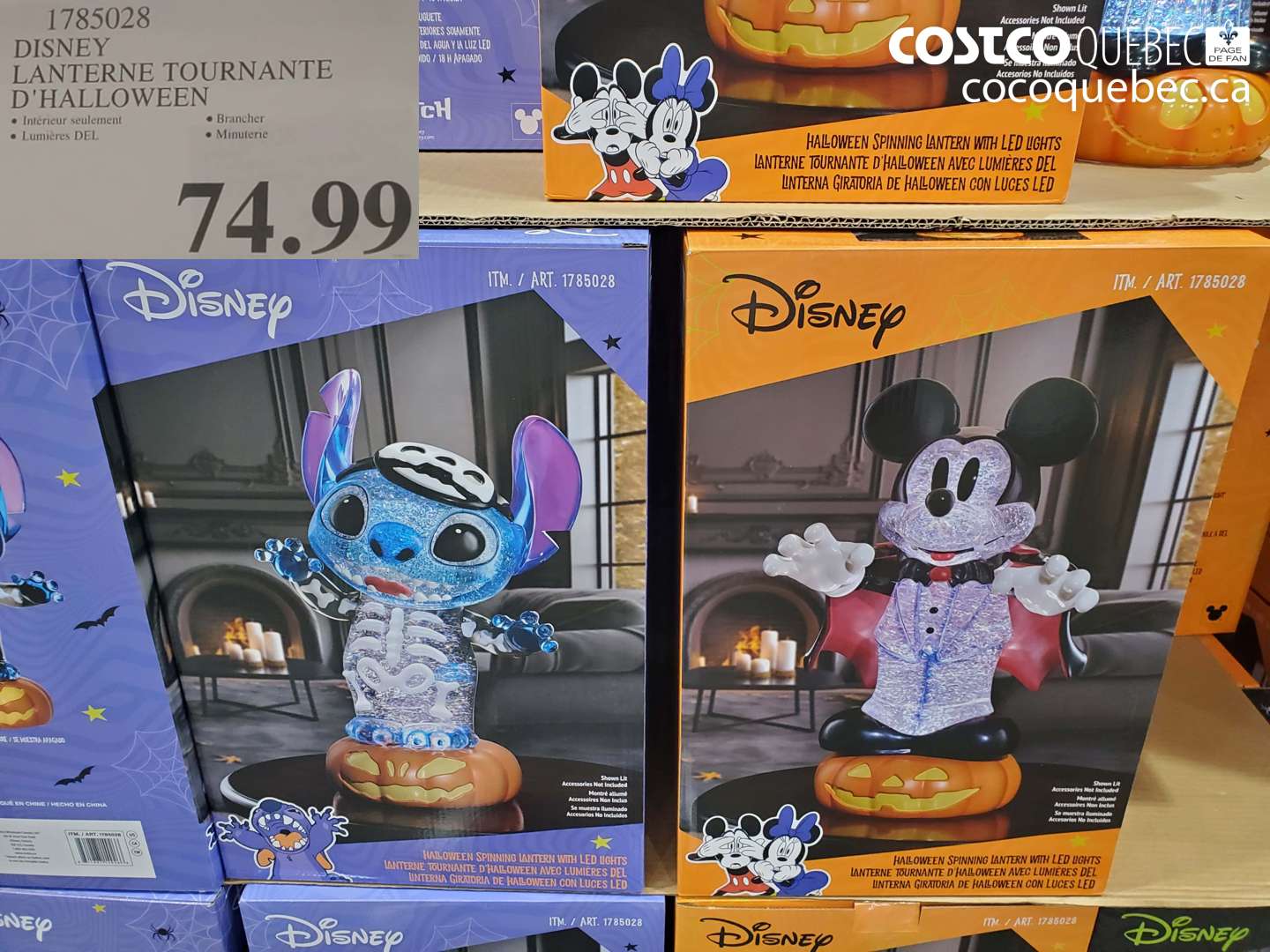 1785028 DISNEY LANTERNE TOURNANTE D'HALLOWEEN $74.99