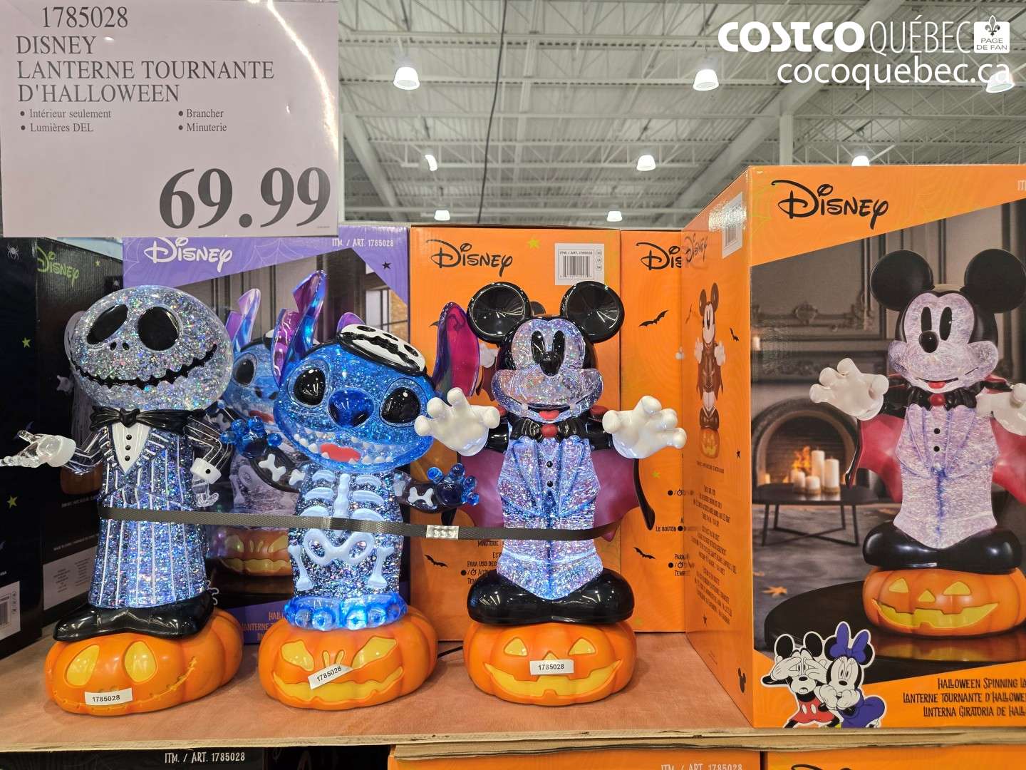1785028 DISNEY LANTERNE TOURNANTE D'HALLOWEEN $69.99