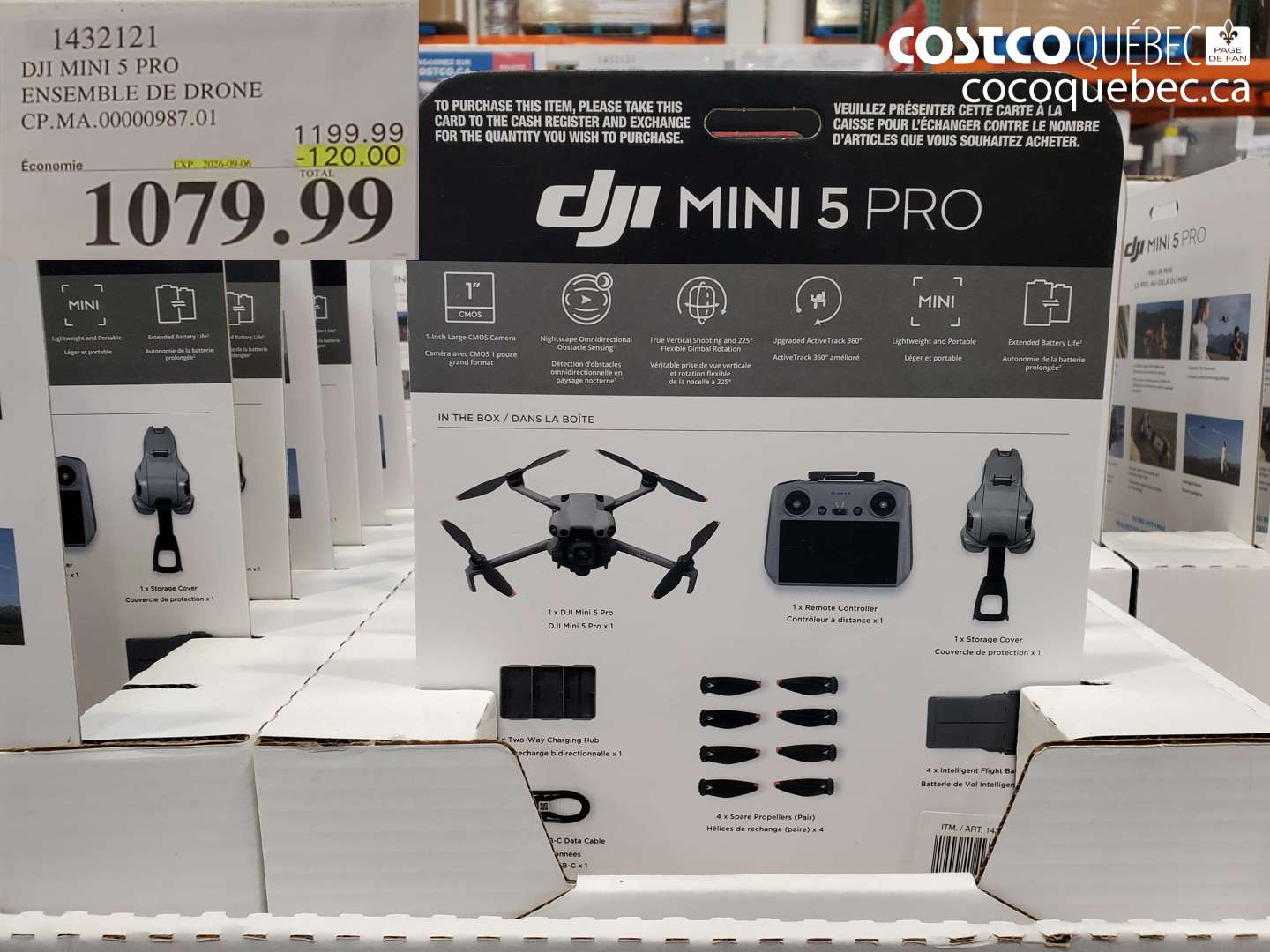 1432121 DJI MINI 5 PRO ENSEMBLE DE DRONE ($120.00 INSTANT SAVINGS EXPIRES ON 2026-09-06) $1079.99