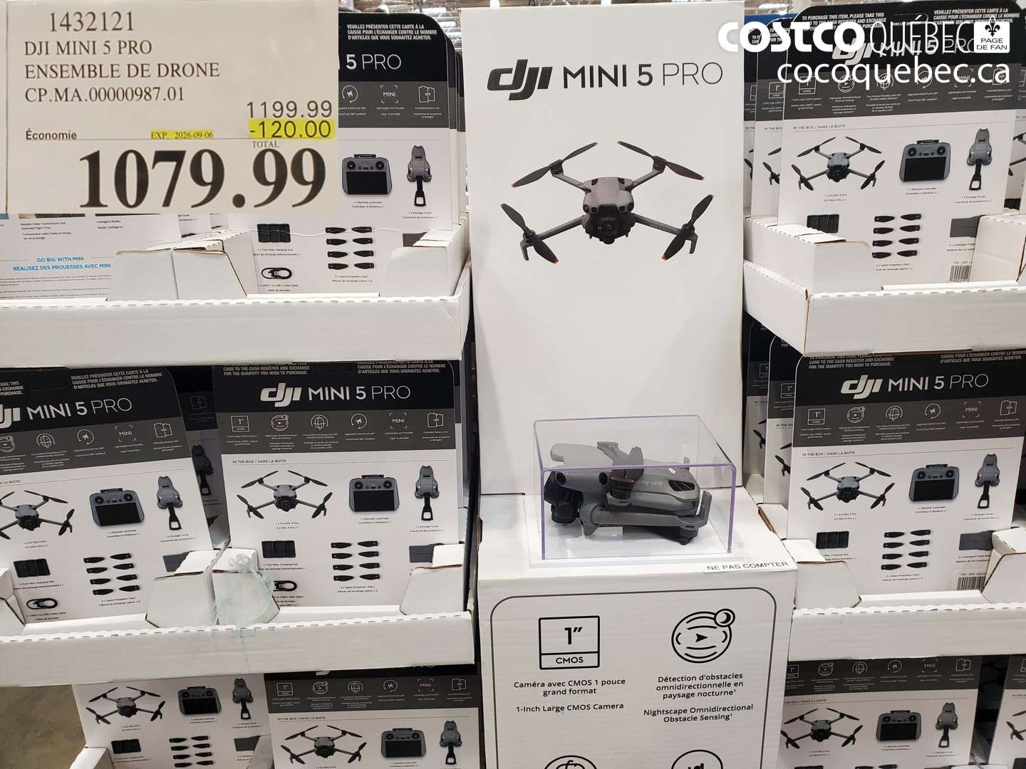 1432121 DJI MINI 5 PRO ENSEMBLE DE DRONE ($120.00 INSTANT SAVINGS EXPIRES ON 2026-09-06) $1079.99