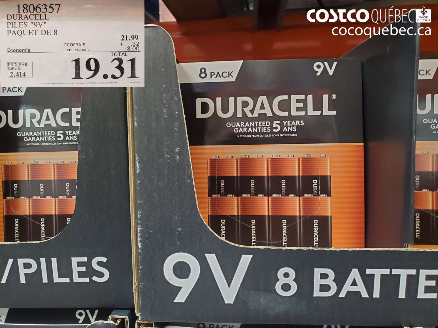 1806357 DURACELL PILES 