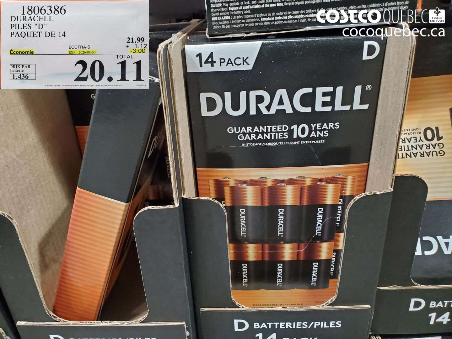 1806386 DURACELL PILES 