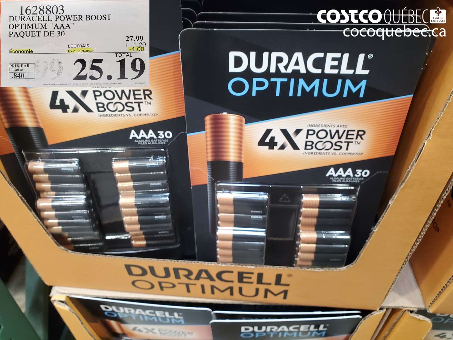 1628803 DURACELL POWER BOOST OPTIMUM 