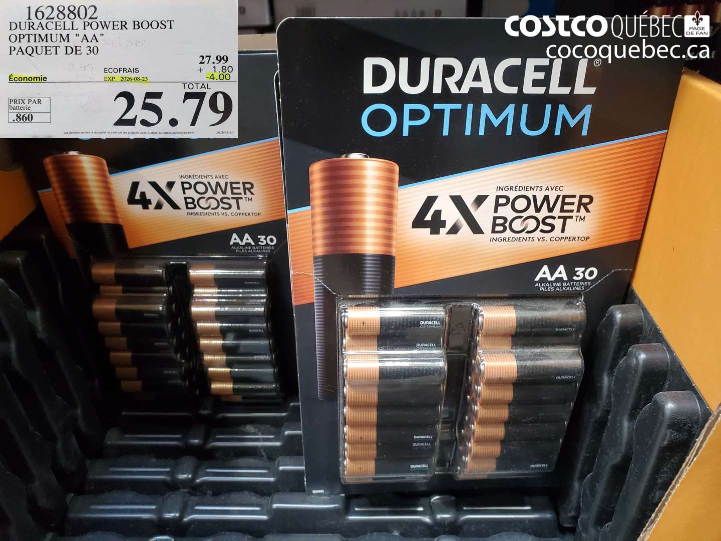 1628802 DURACELL POWER BOOST OPTIMUM 