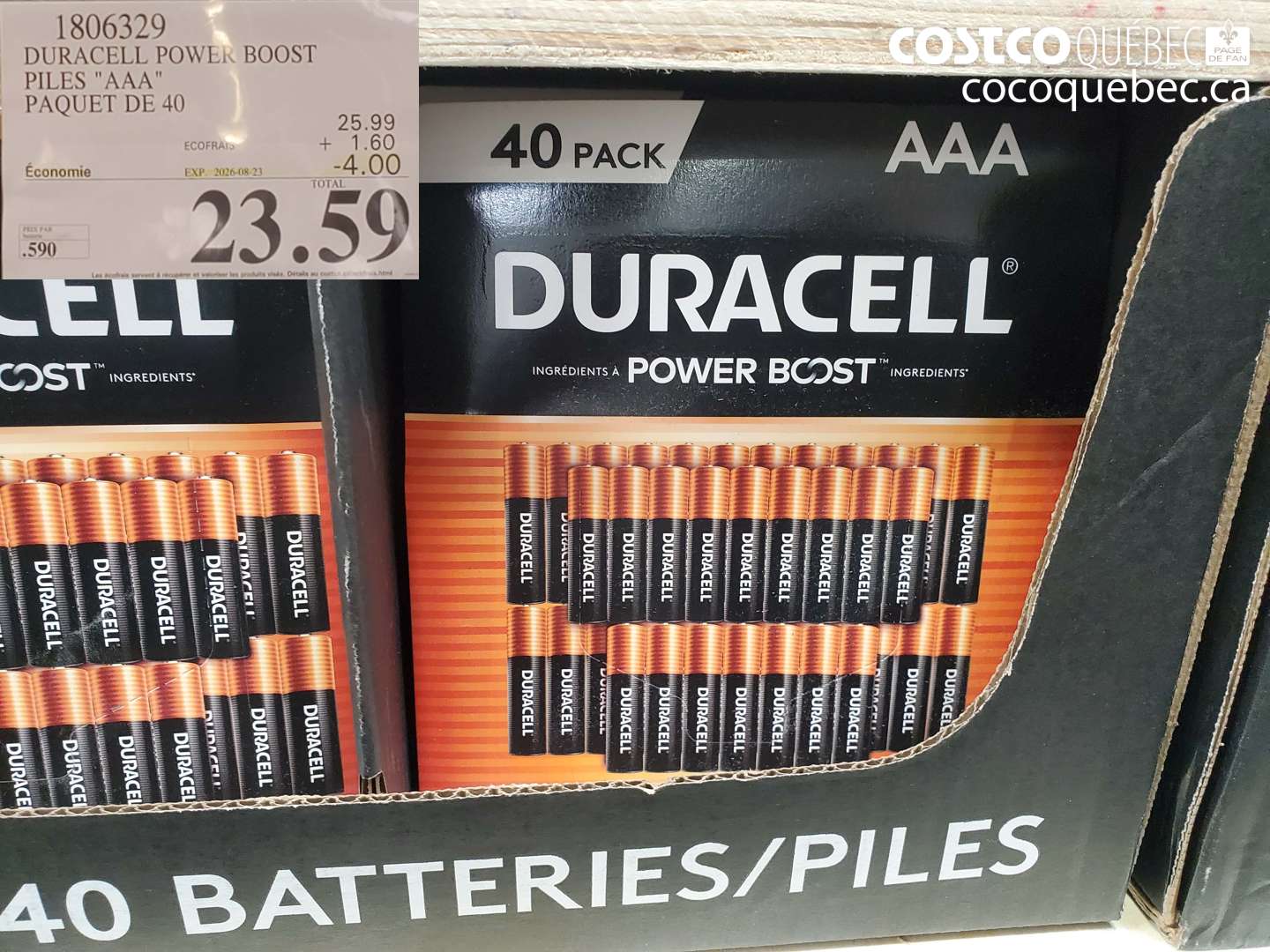 1806329 DURACELL POWER BOOST PILES 