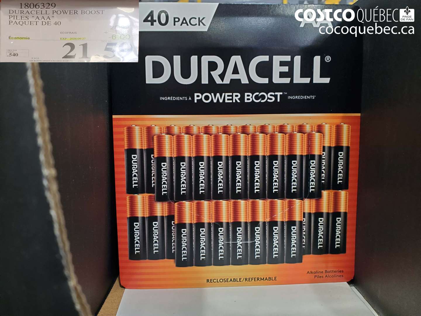 1806329 DURACELL POWER BOOST PILES 