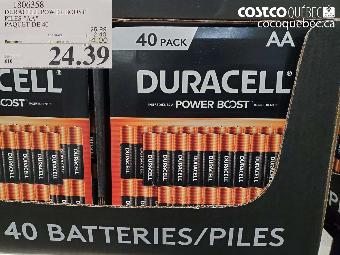 1806358 DURACELL POWER BOOST PILES 