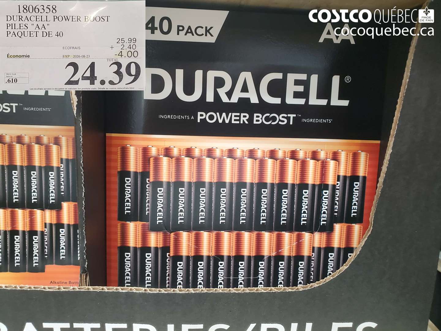 1806358 DURACELL POWER BOOST PILES 
