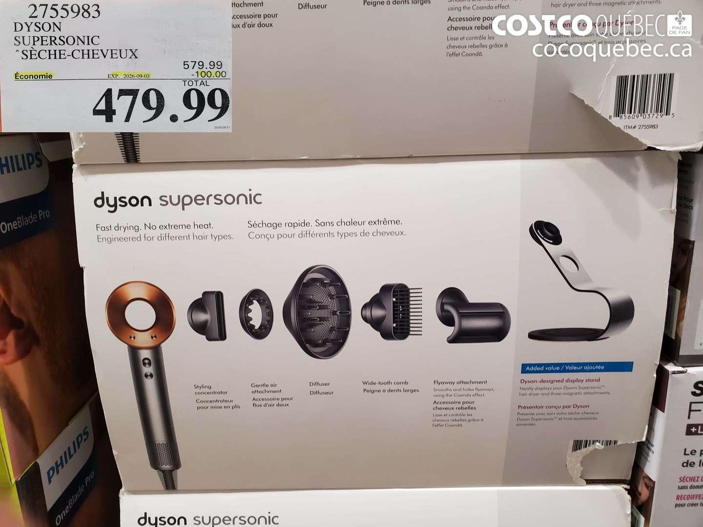 2755983 DYSON SUPERSONIC SÈCHE-CHEVEUX ($100.00 INSTANT SAVINGS EXPIRES ON 2026-09-03) $479.99