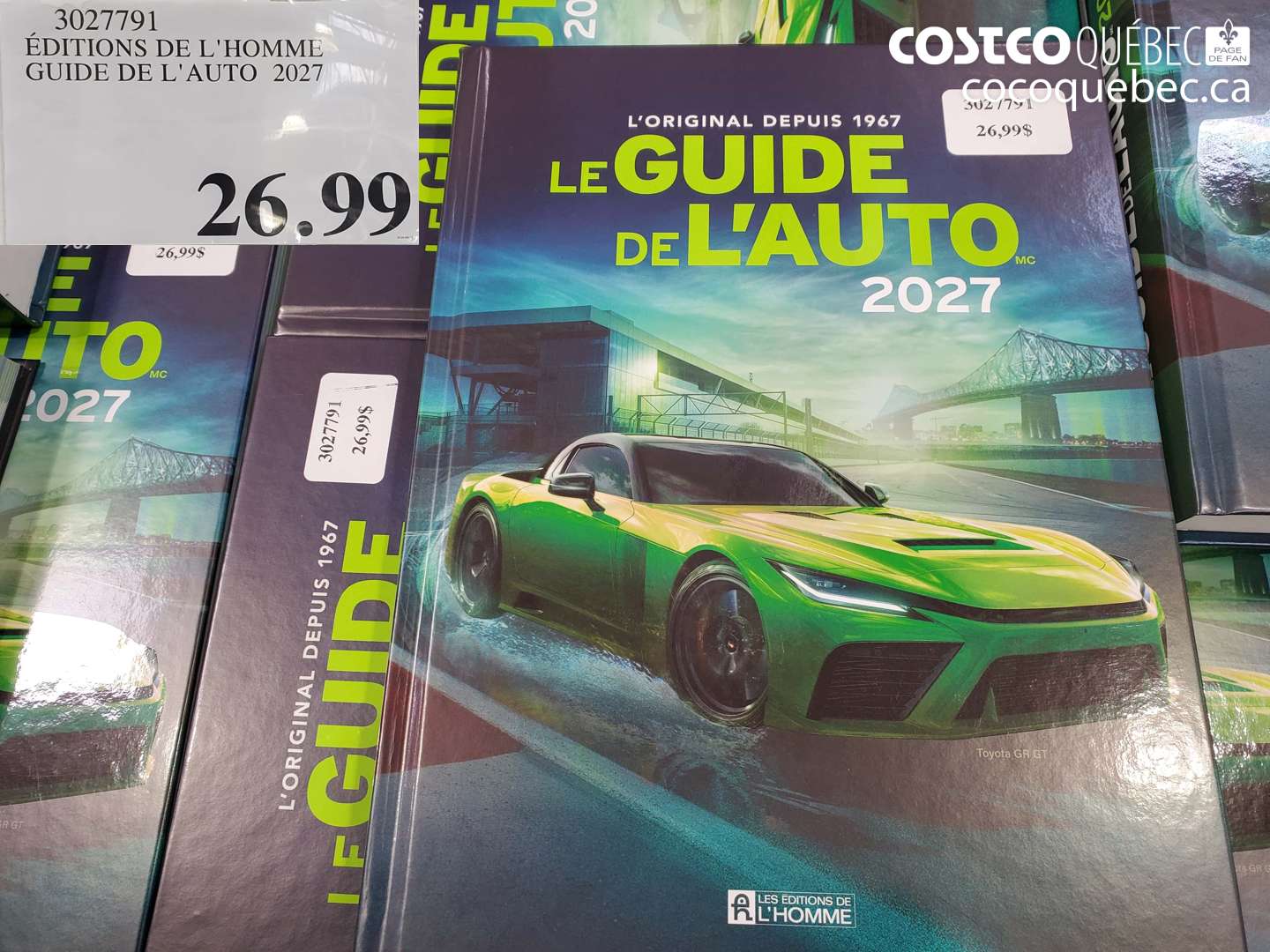 3027791 ÉDITIONS DE L'HOMME GUIDE DE L'AUTO 2027 $26.99