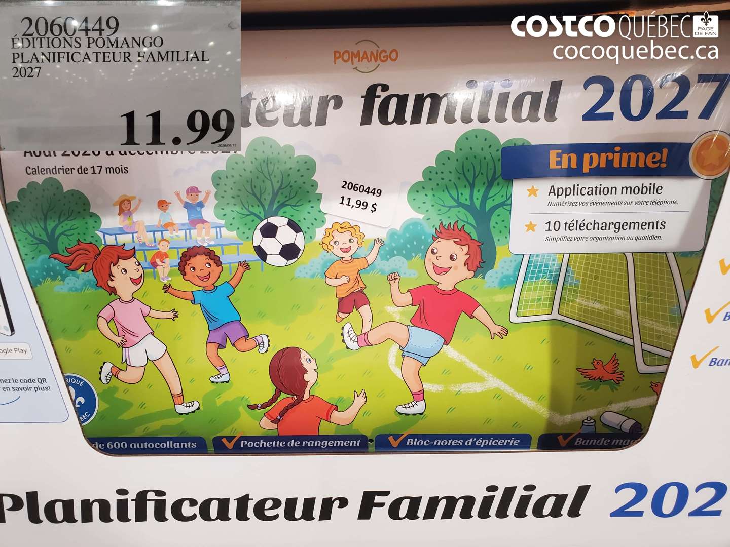2060449 EDITIONS POMANGO PLANIFICATEUR FAMILIAL 2027 $11.99