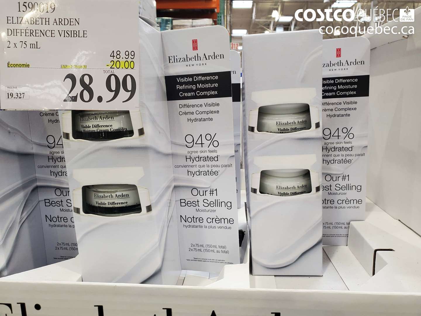 1590019 ELIZABETH ARDEN DIFFÉRENCE VISIBLE 2 X 75 ML ($20.00 INSTANT SAVINGS EXPIRES ON 2026-08-30) $28.99