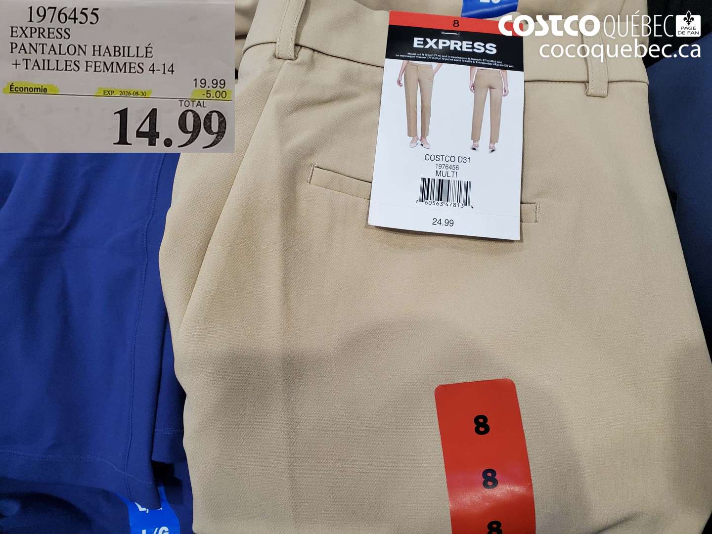 1976455 EXPRESS PANTALON HABILLÉ +TAILLES FEMMES 4-14 ($5.00 INSTANT SAVINGS EXPIRES ON 2026-08-30) $14.99