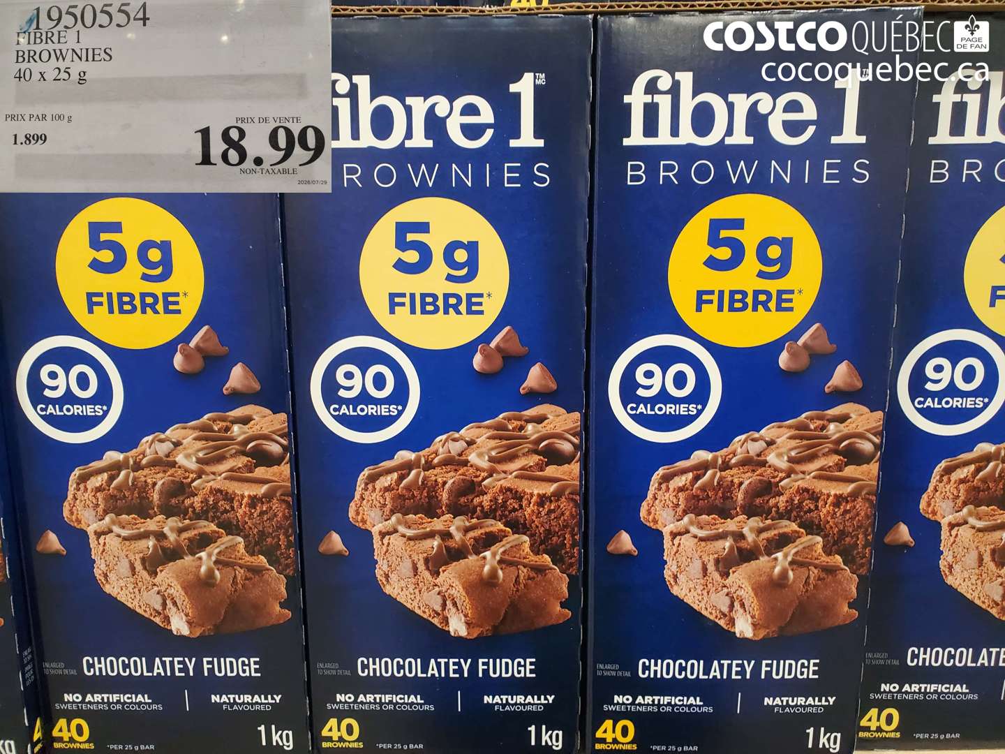 1950554 FIBRE 1 BROWNIES $18.99