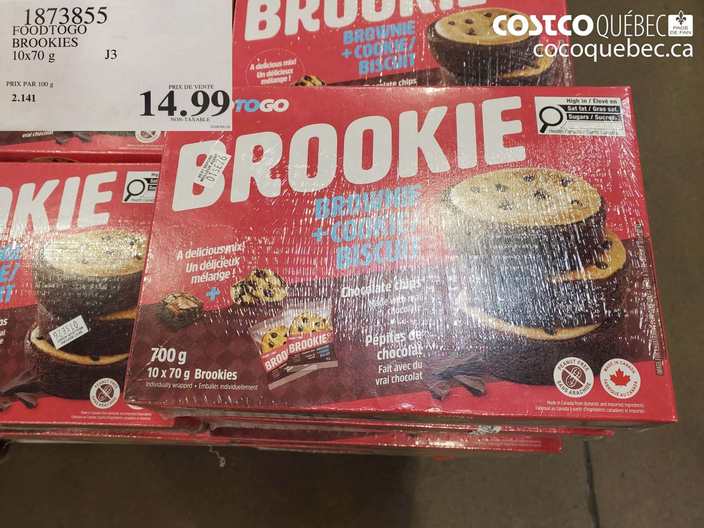 1873855 FOODTOGO BROOKIES $14.99