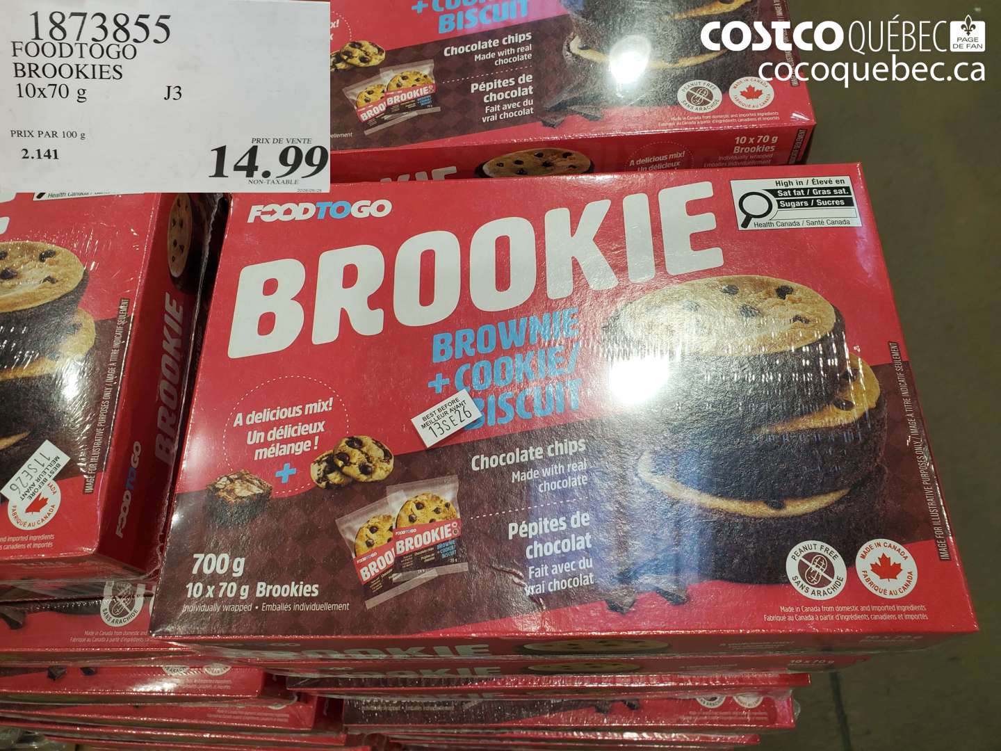1873855 FOODTOGO BROOKIES $14.99