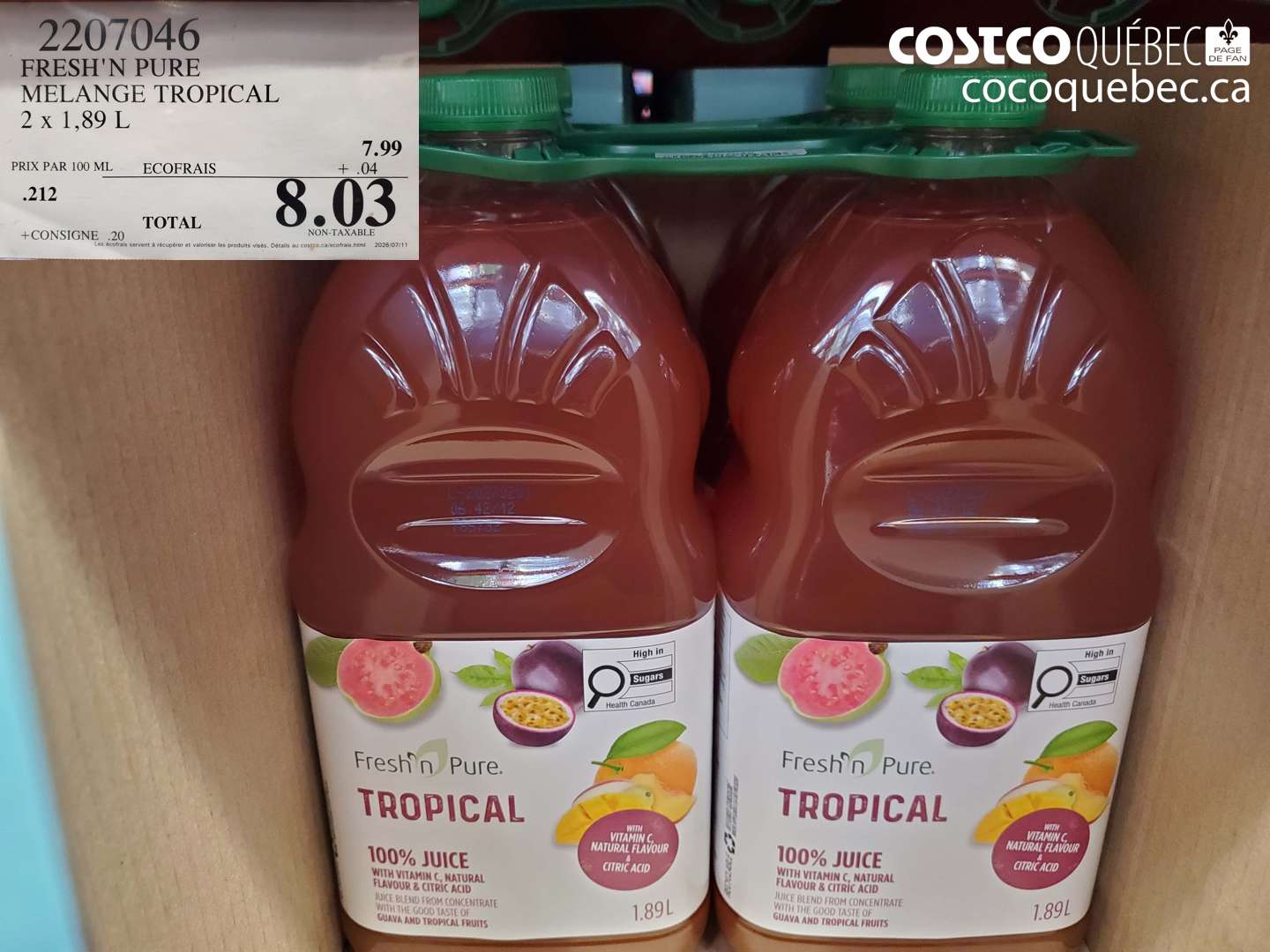 2207046 FRESH'N PURE MELANGE TROPICAL $8.03