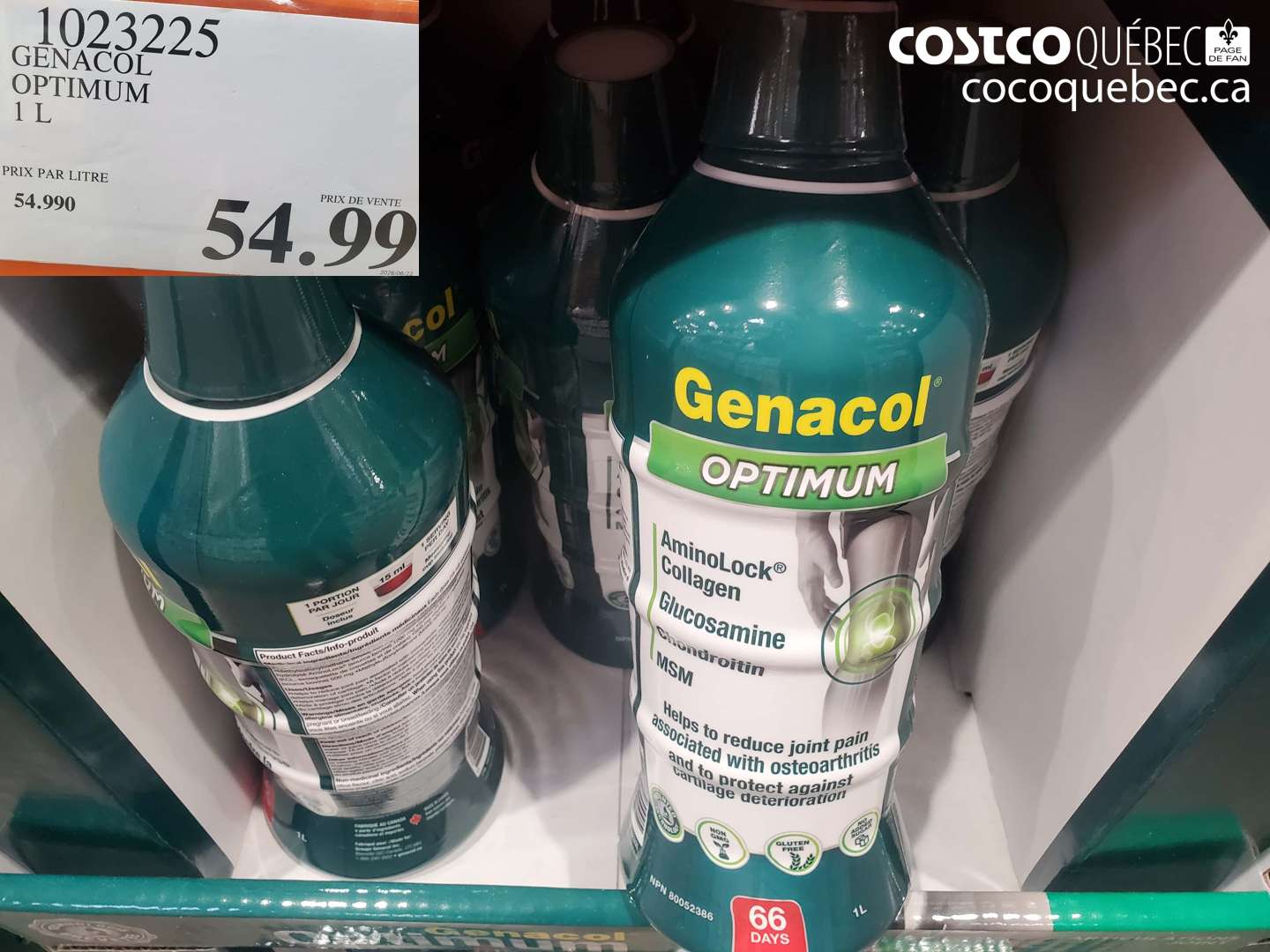 1023225 GENACOL OPTIMUM 1 L $54.99