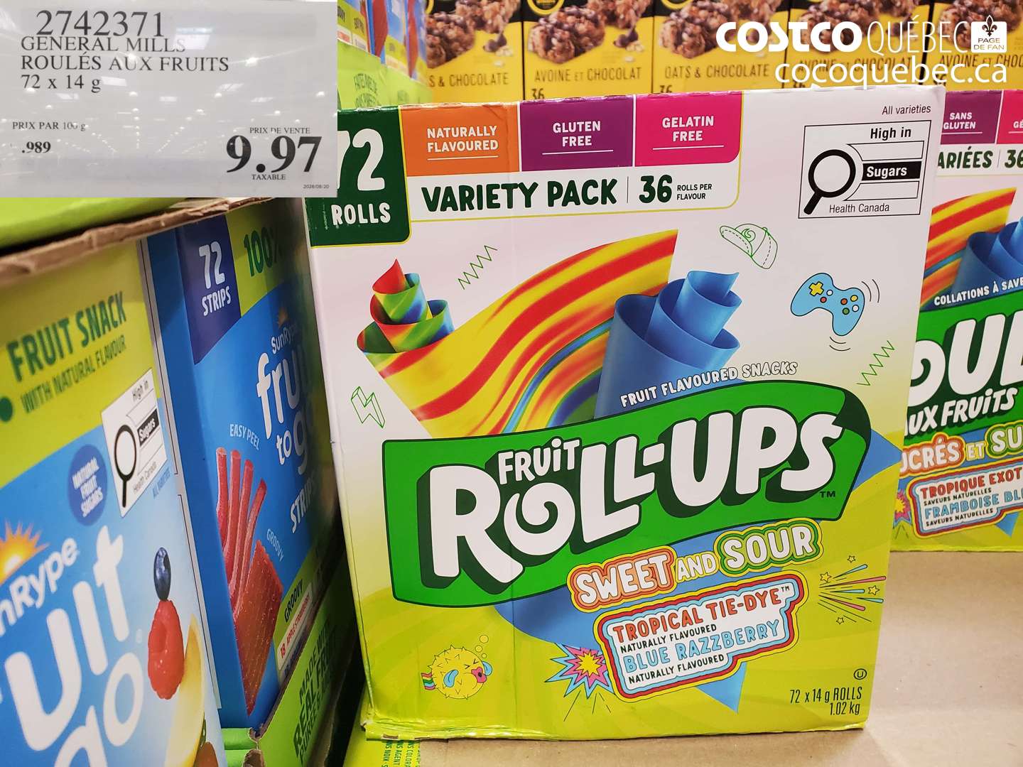 2742371 GENERAL MILLS ROULÉS AUX FRUITS $9.97
