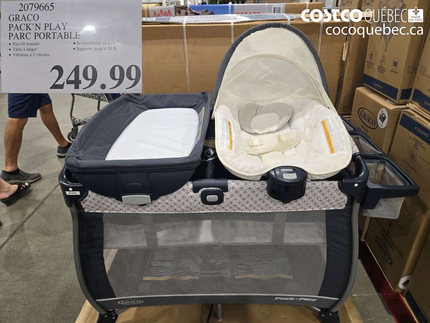 2079665 GRACO PACK'N PLAY PARC PORTABLE $249.99