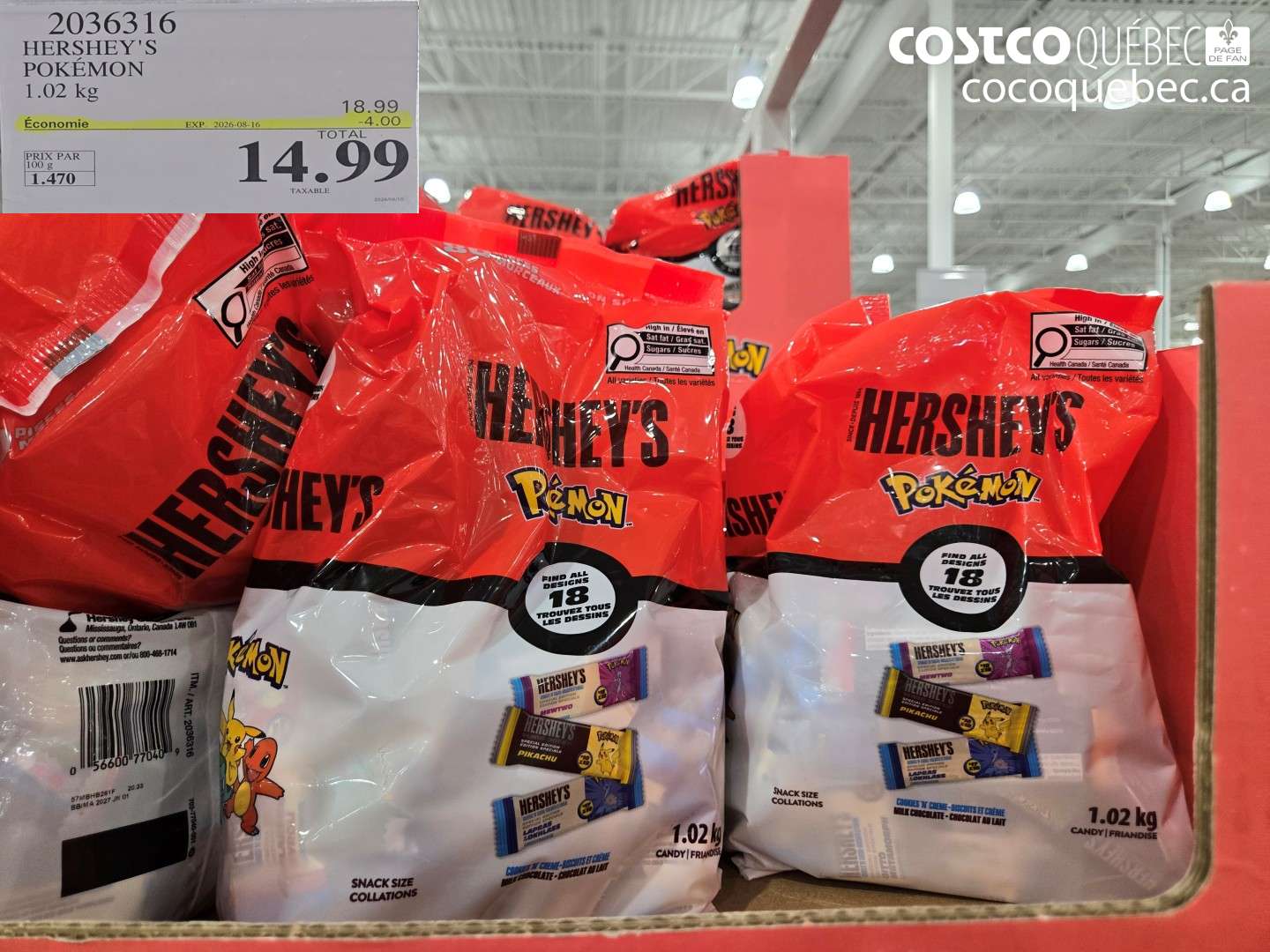 2036316 HERSHEY'S POKÉMON ($4.00 INSTANT SAVINGS EXPIRES ON 2026-08-16) $14.99