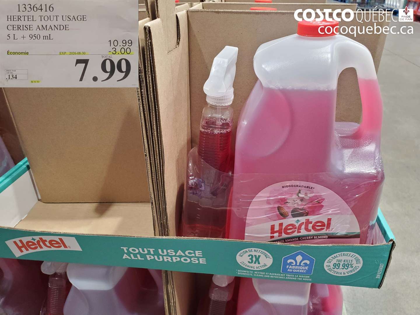 1336416 HERTEL TOUT USAGE CERISE AMANDE ($3.00 INSTANT SAVINGS EXPIRES ON 2026-08-30) $7.99