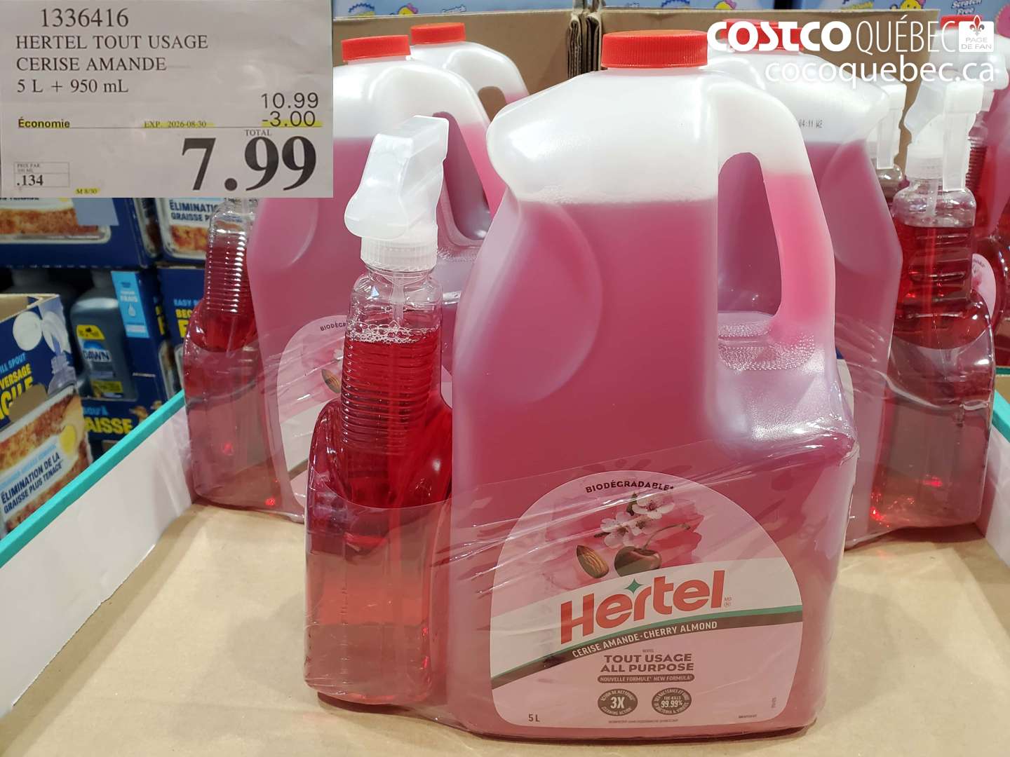 1336416 HERTEL TOUT USAGE CERISE AMANDE ($3.00 INSTANT SAVINGS EXPIRES ON 2026-08-30) $7.99