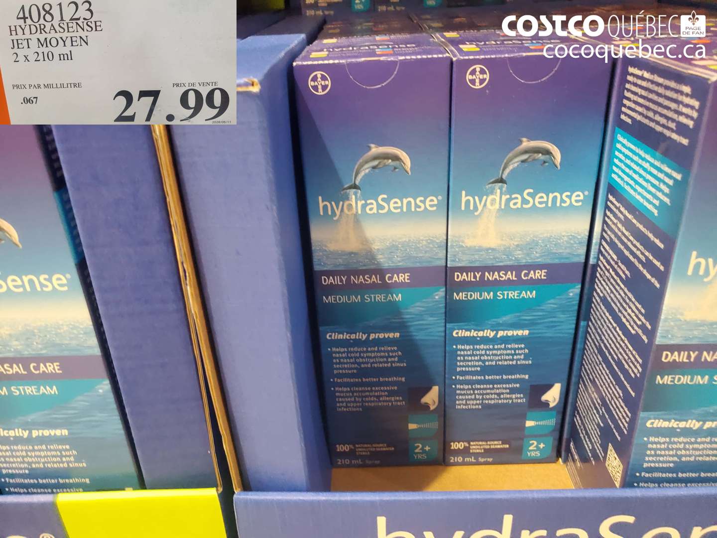 408123 HYDRASENSE JET MOYEN $27.99