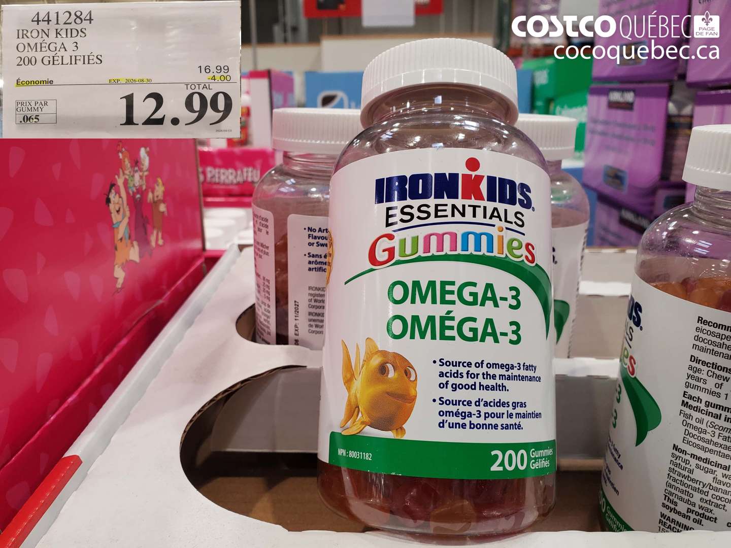 441284 IRON KIDS OMÉGA 3 200 GÉLIFIÉS ($4.00 INSTANT SAVINGS EXPIRES ON 2026-08-30) $12.99