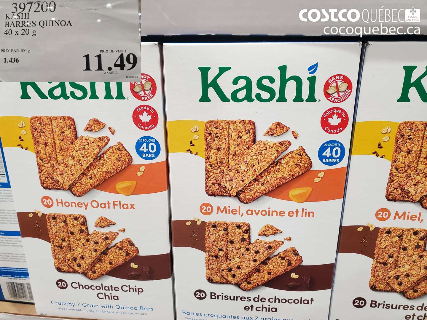 397200 KASHI BARRES QUINOA $11.49