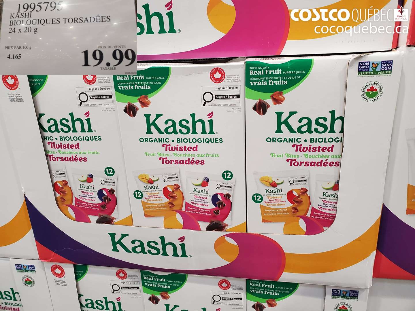 1995795 KASHI BIOLOGIQUES TORSADÉES $19.99