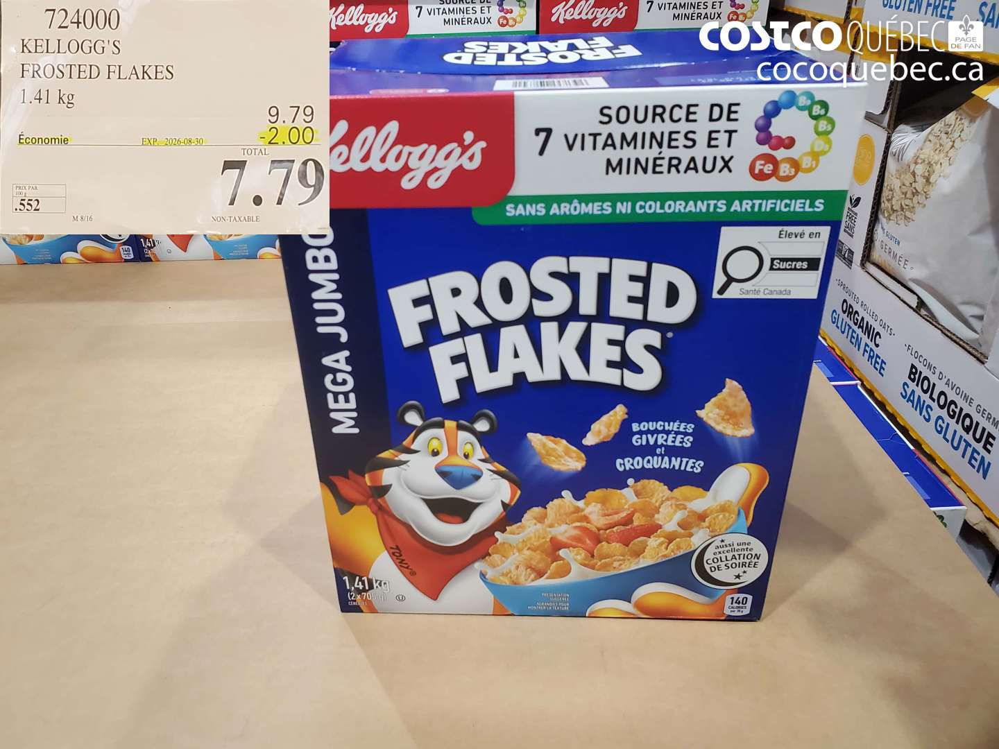 724000 KELLOGG'S FROSTED FLAKES ($2.00 INSTANT SAVINGS EXPIRES ON 2026-08-30) $7.79
