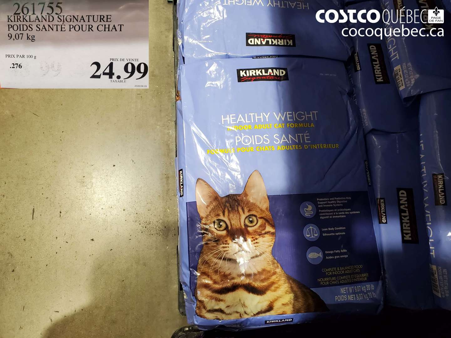 261755 KIRKLAND SIGNATURE POIDS SANTÉ POUR CHAT $24.99
