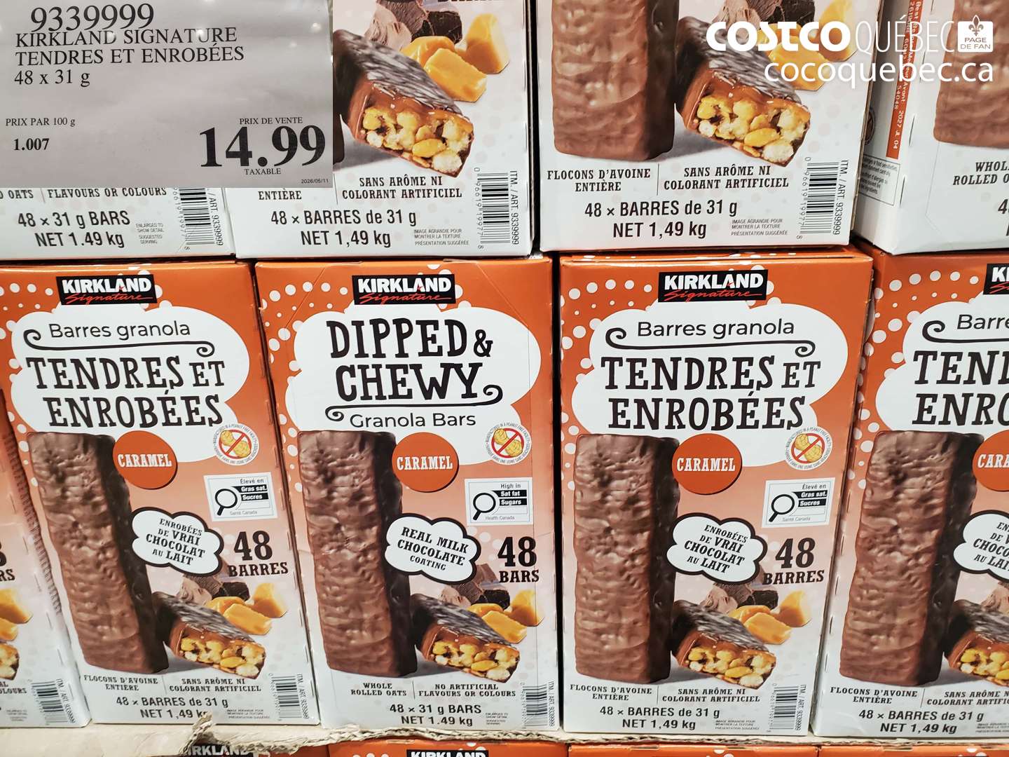 9339999 KIRKLAND SIGNATURE TENDRES ET ENROBÉES $14.99