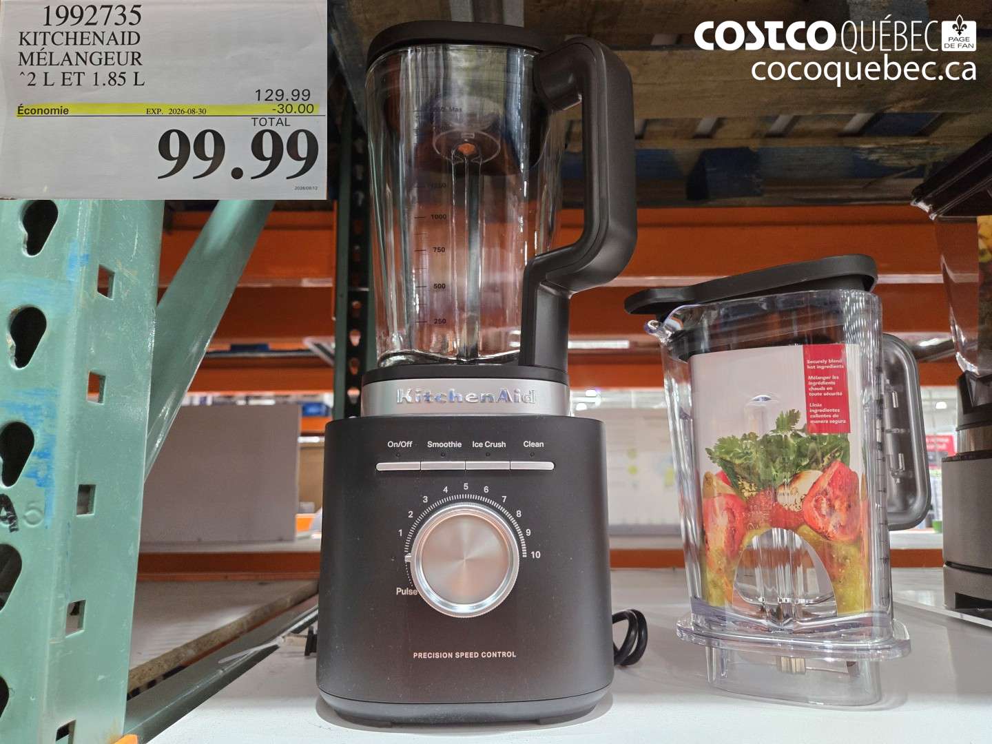 1992735 KITCHENAID MÉLANGEUR ($30.00 INSTANT SAVINGS EXPIRES ON 2026-08-30) $99.99