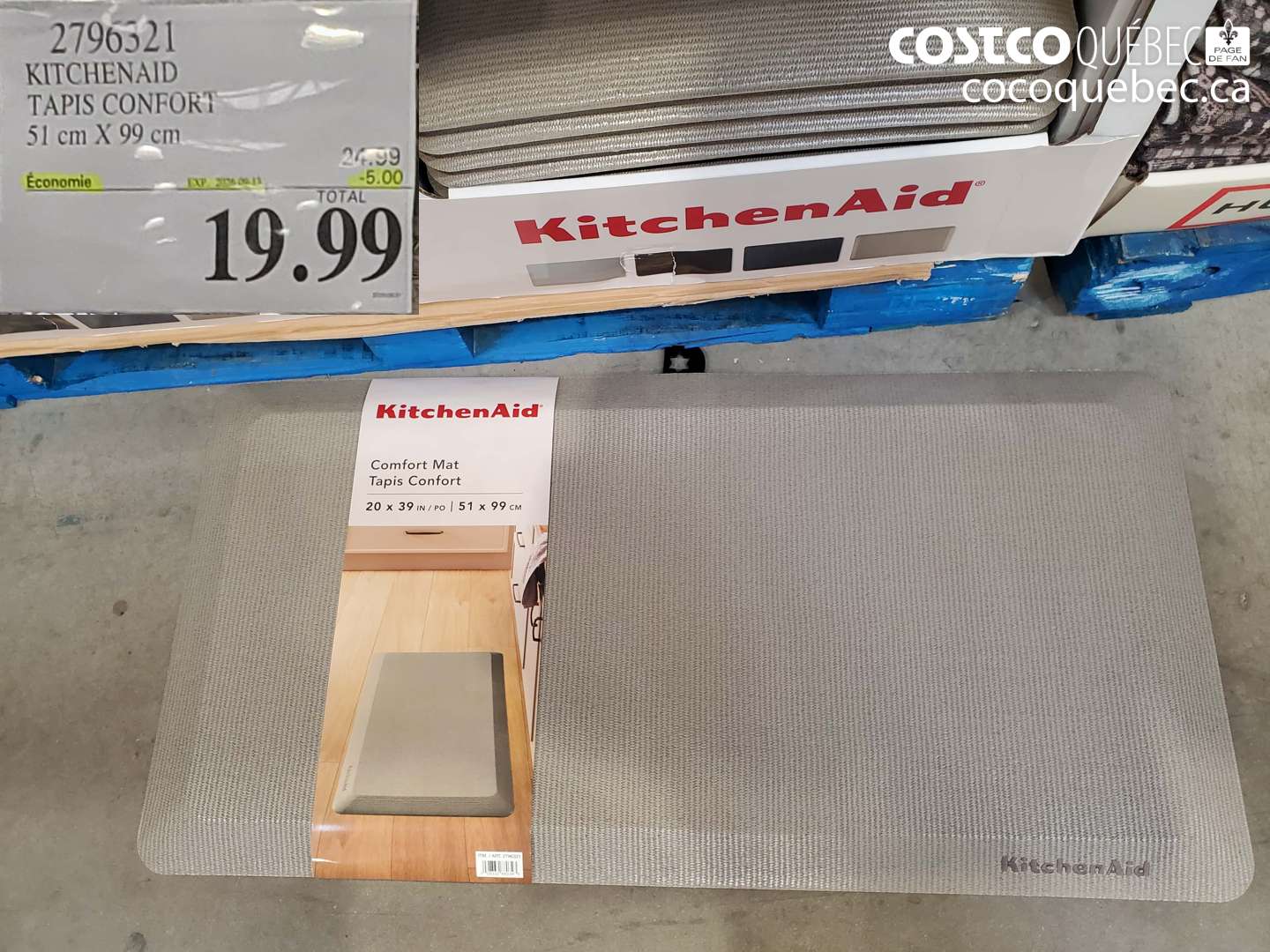 2796321 KITCHENAID TAPIS CONFORT 51 CM X 99 CM ($5.00 INSTANT SAVINGS EXPIRES ON 2026-09-13) $19.99