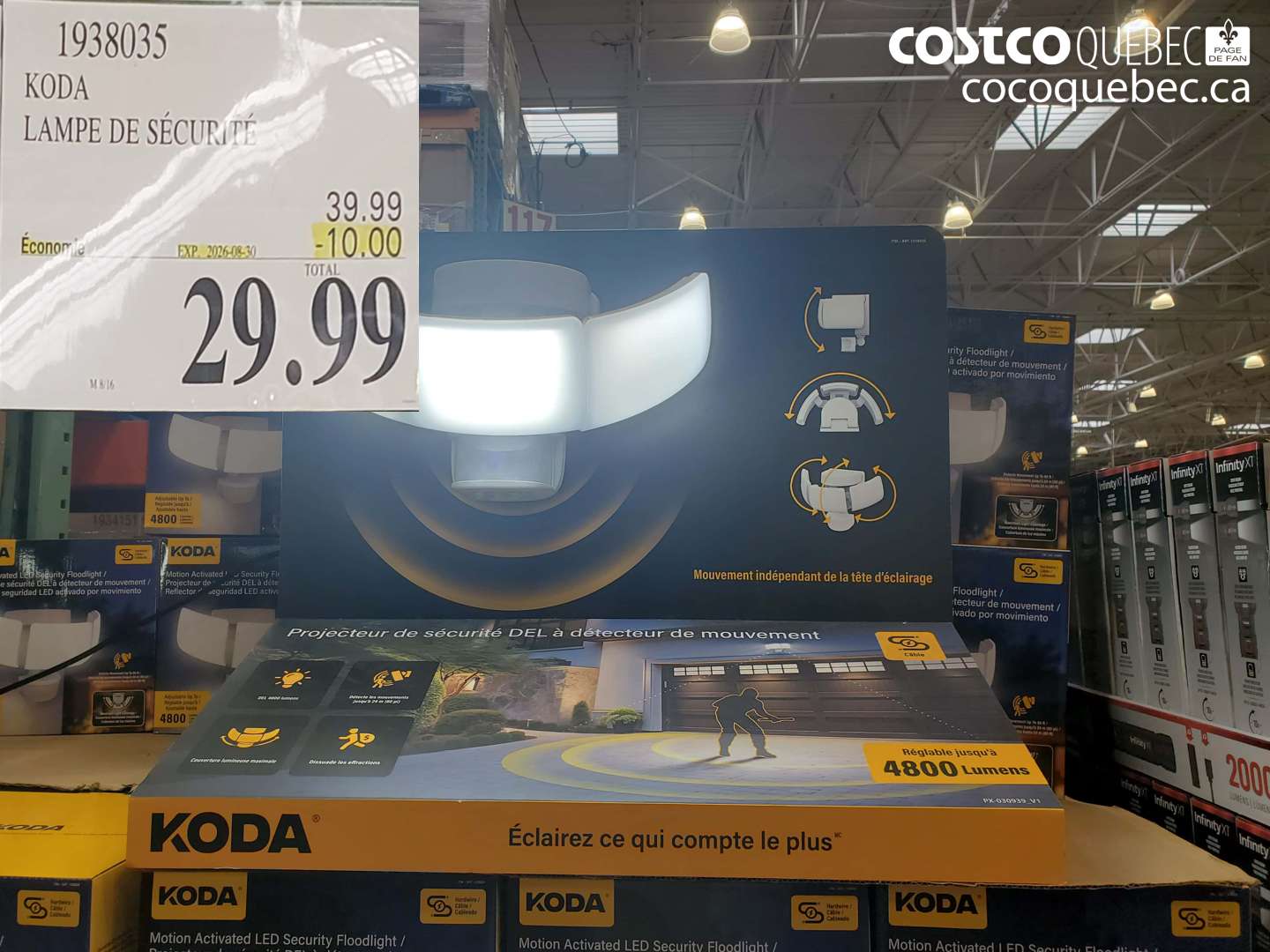 1938035 KODA LAMPE DE SÉCURITÉ ($10.00 INSTANT SAVINGS EXPIRES ON 2025-08-30) $29.99