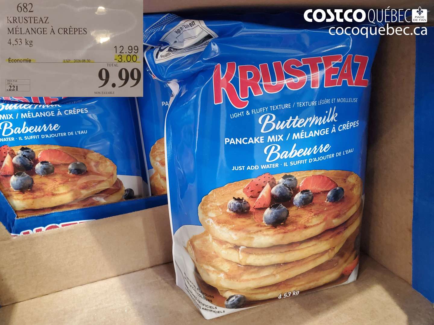 682 KRUSTEAZ MÉLANGE À CRÊPES ($3.00 INSTANT SAVINGS EXPIRES ON 2026-08-30) $9.99