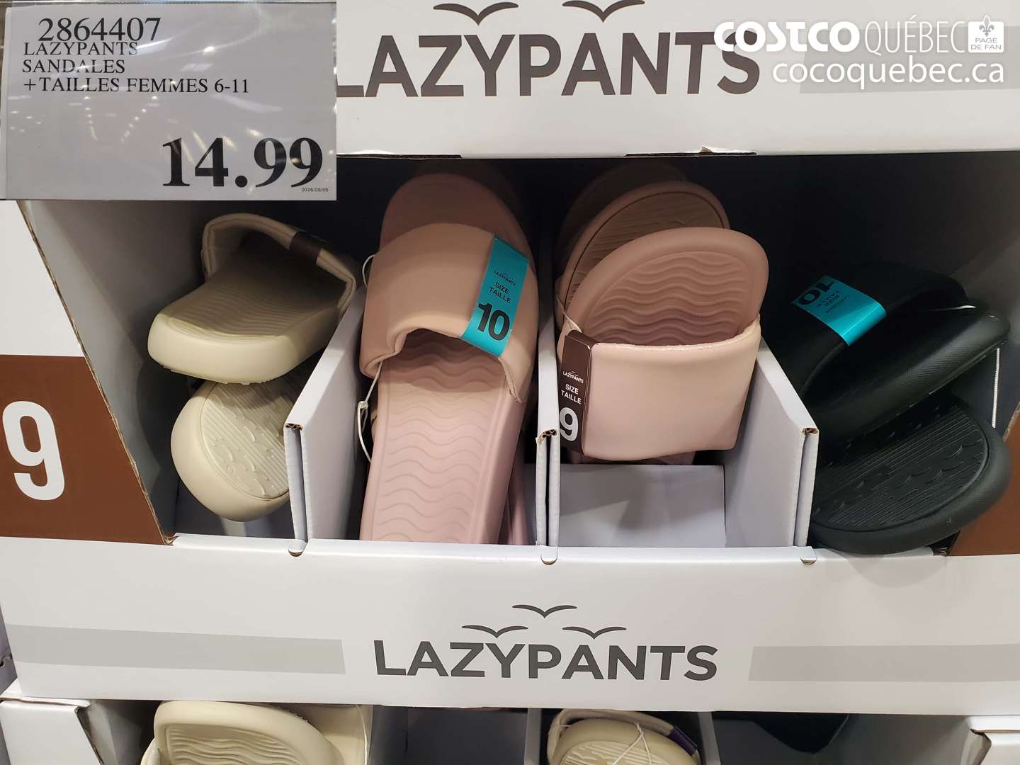 2864407 LAZYPANTS SANDALES $14.99
