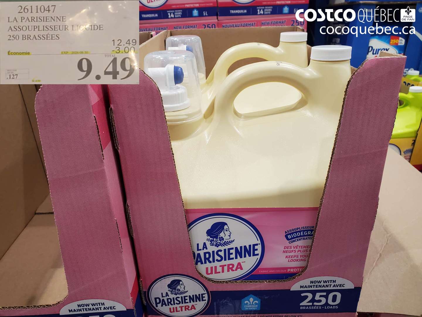 2611047 LA PARISIENNE ASSOUPLISSEUR LIQUIDE 250 BRASSÉES ($3.00 INSTANT SAVINGS EXPIRES ON 2026-08-30) $9.49