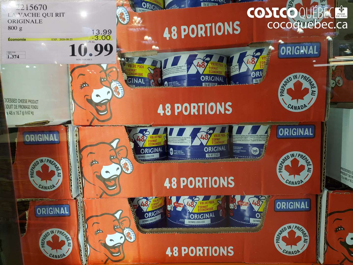 2215670 LA VACHE QUI RIT ORIGINALE ($3.00 INSTANT SAVINGS EXPIRES ON 2026-08-23) $10.99