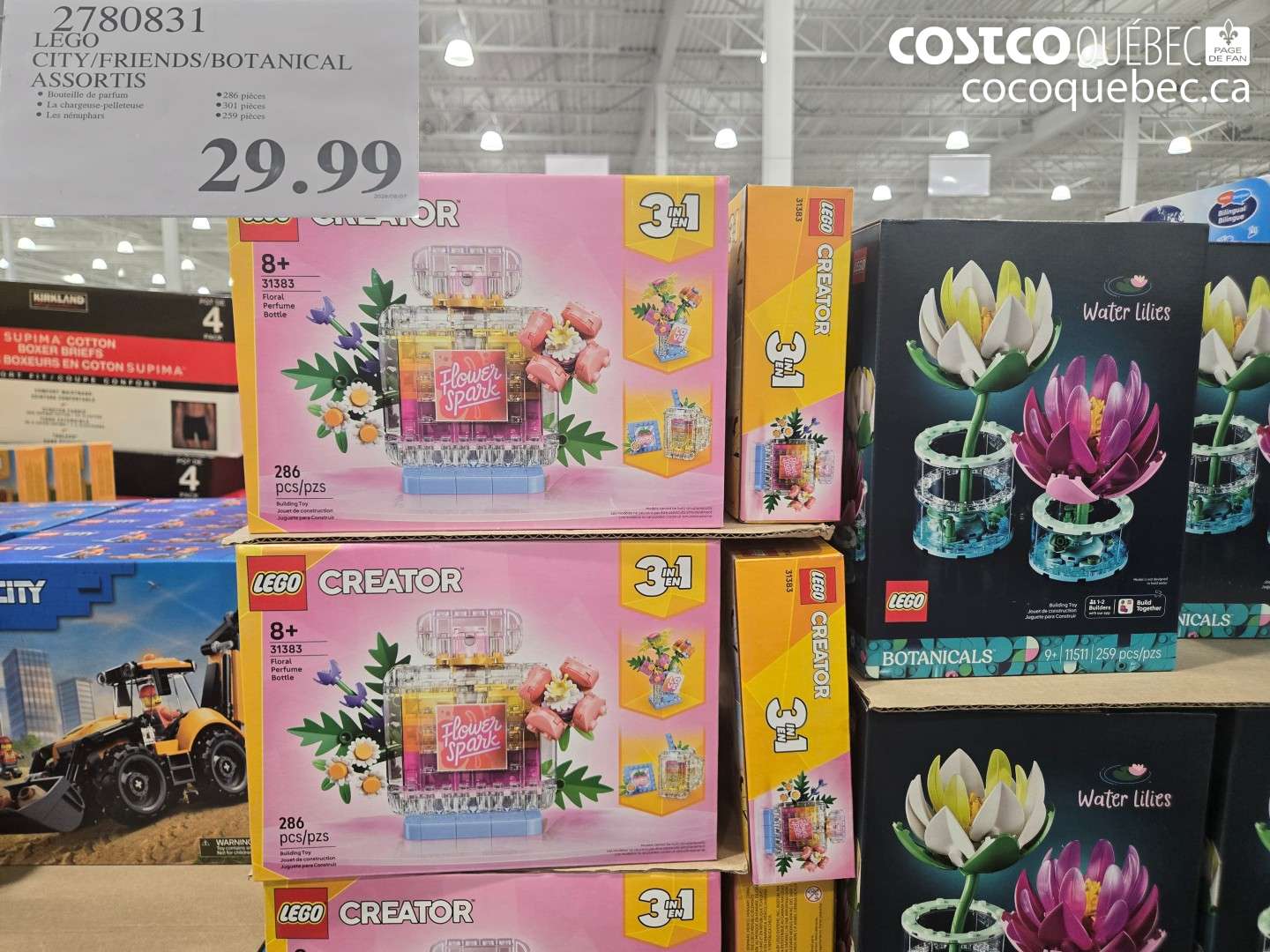 2780831 LEGO CITY/FRIENDS/BOTANICAL ASSORTIS $29.99