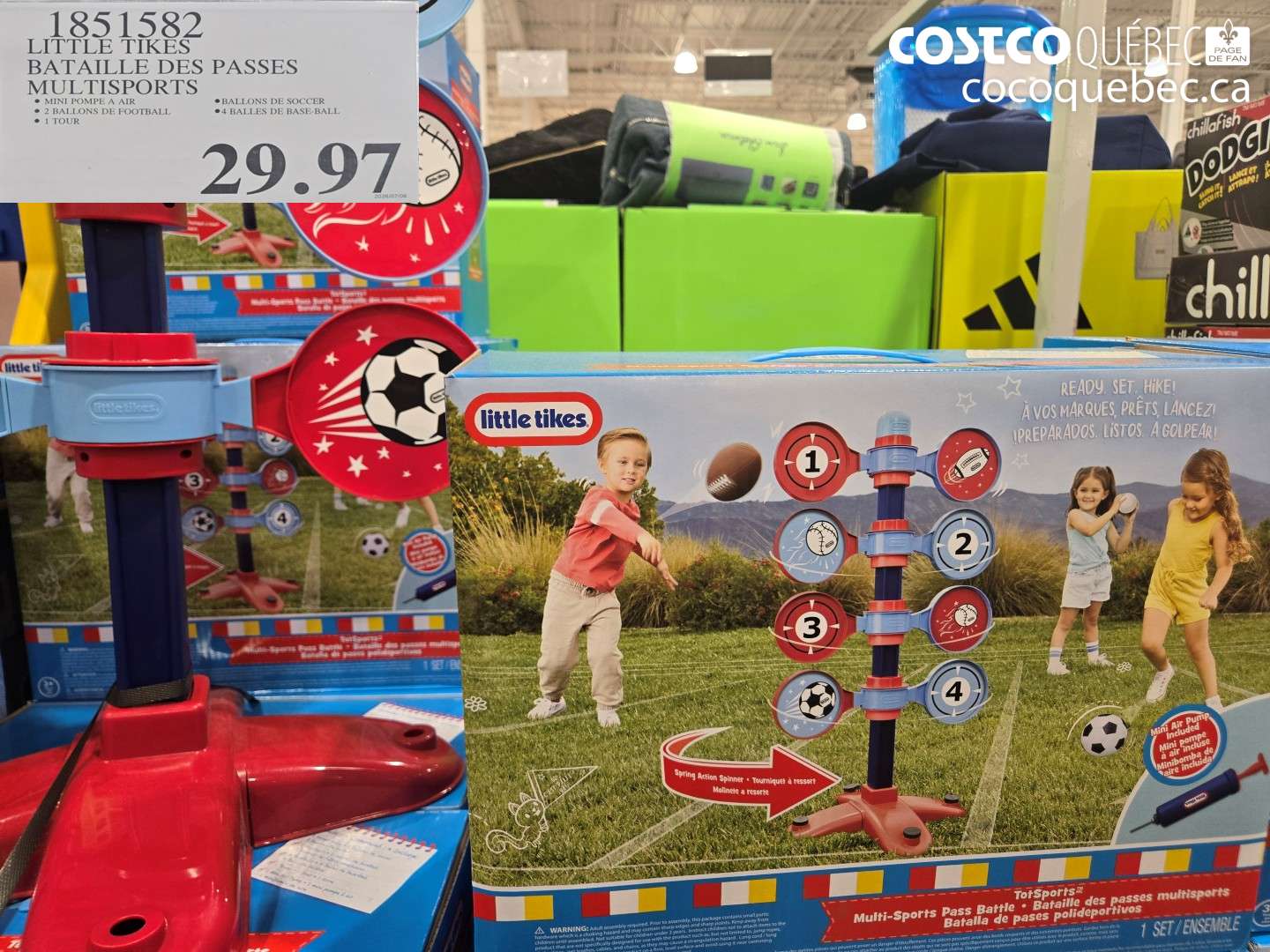 1851582 LITTLE TIKES BATAILLE DES PASSES MULTISPORTS $29.97